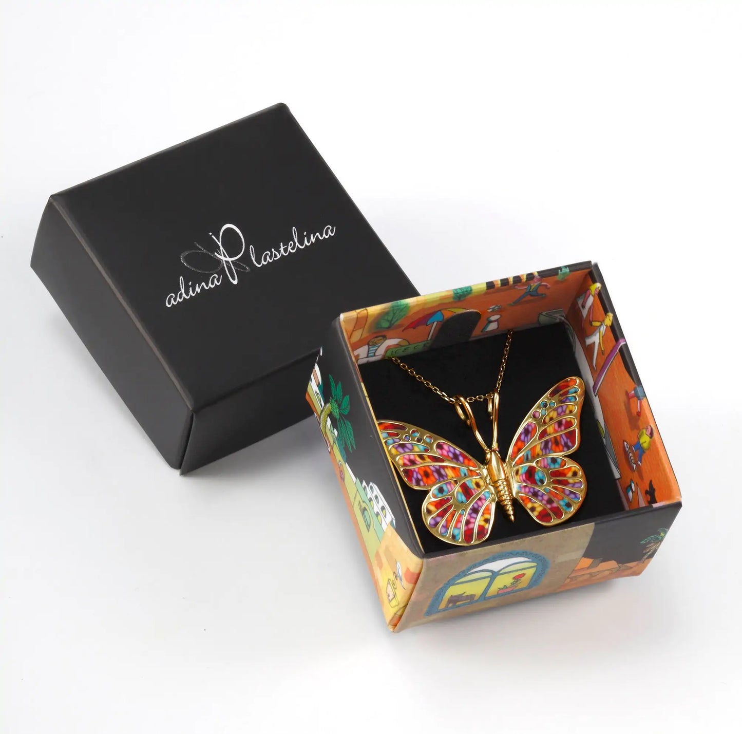 Artisan Gold-Plated Butterfly Charm