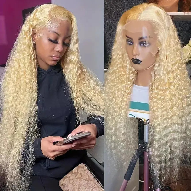 Long Curly Lace Front Wig - Natural Curl Pattern