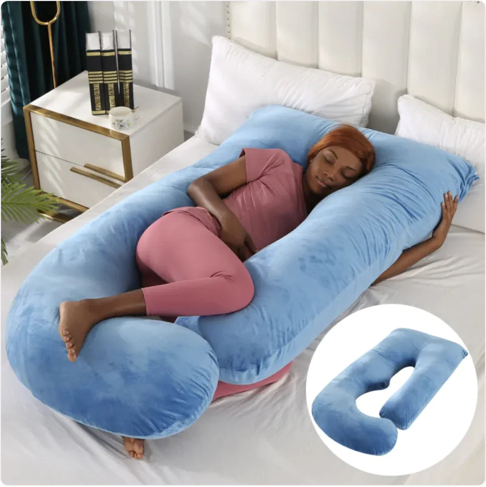 J-Shape Maternity Support Pillow