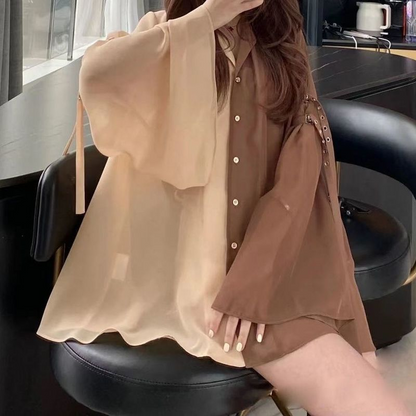 Chic Harajuku-Inspired Korean Shirt Dress