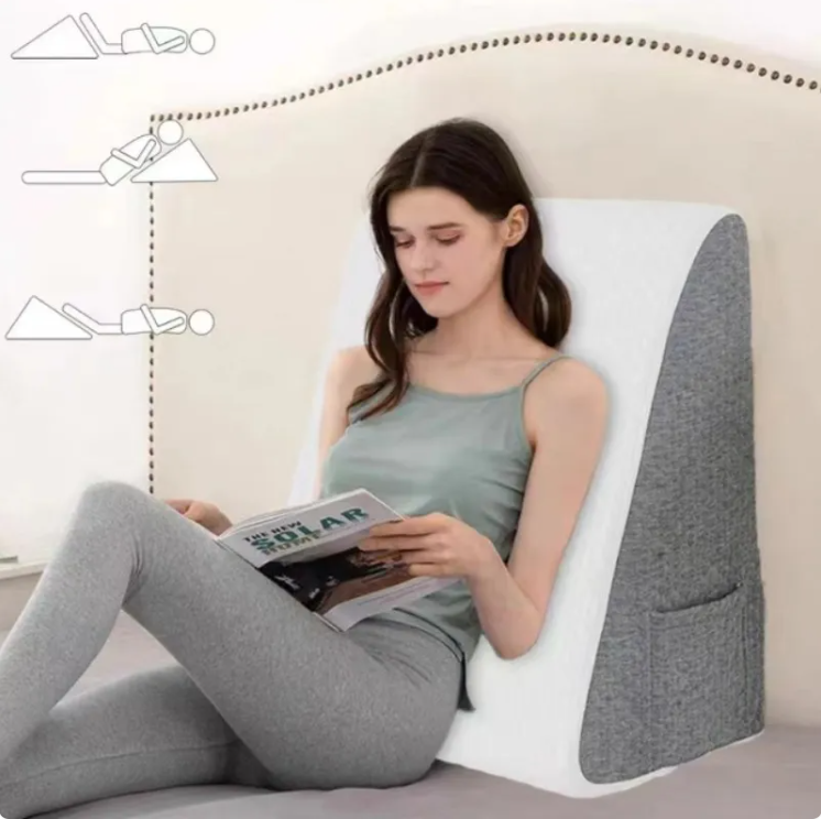 Triangle Cushion Bedside Support Pillow