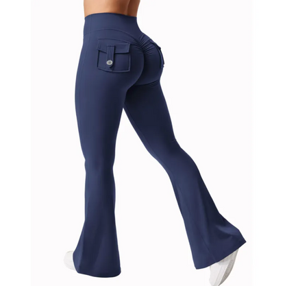 Chic High-Rise Cargo Sweatpants