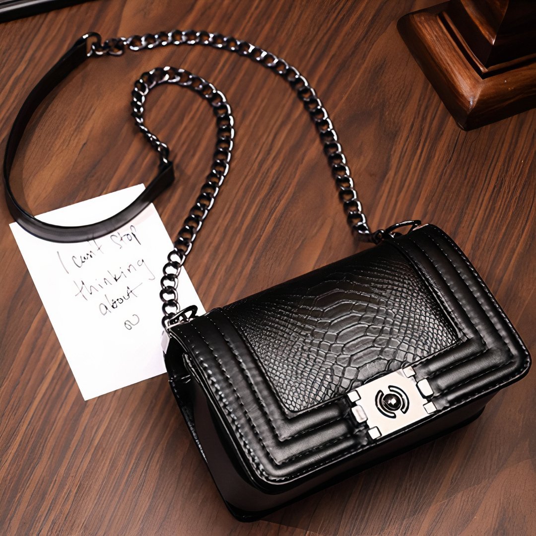 Vega Python Shoulder Bag