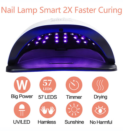 220W UV LED Nail Dryer Professional Manicure Lamp