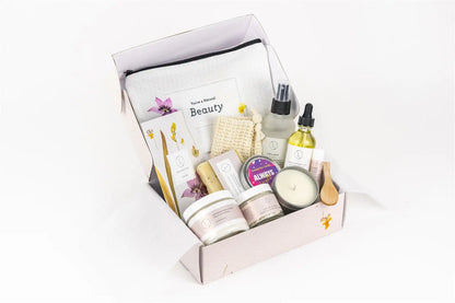Spa Gift Box, Natural Lavender Bath &amp; Body Relaxing Package for Friend Brand A1