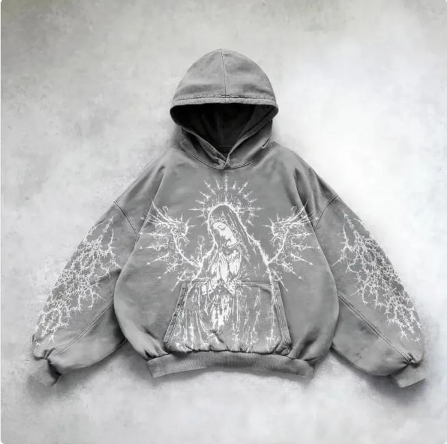 City Pulse Y2K Hooded Sweatshirt