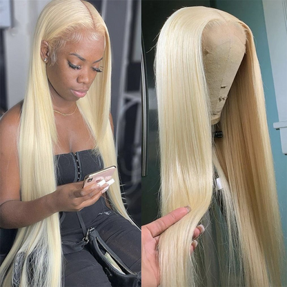 Chic Matte Gold Lace Front Wig