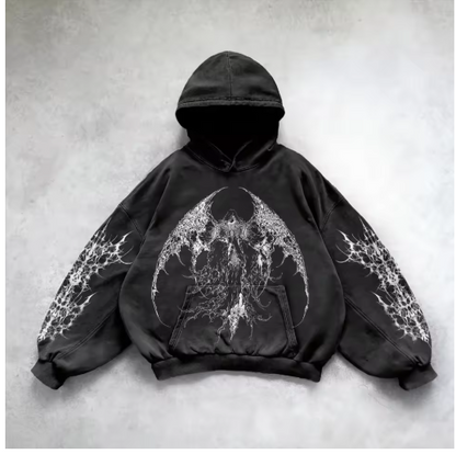 City Pulse Y2K Hooded Sweatshirt