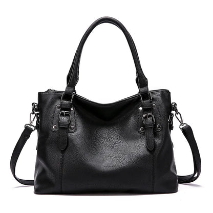 Vintage Elegance Shoulder Bag - High Capacity