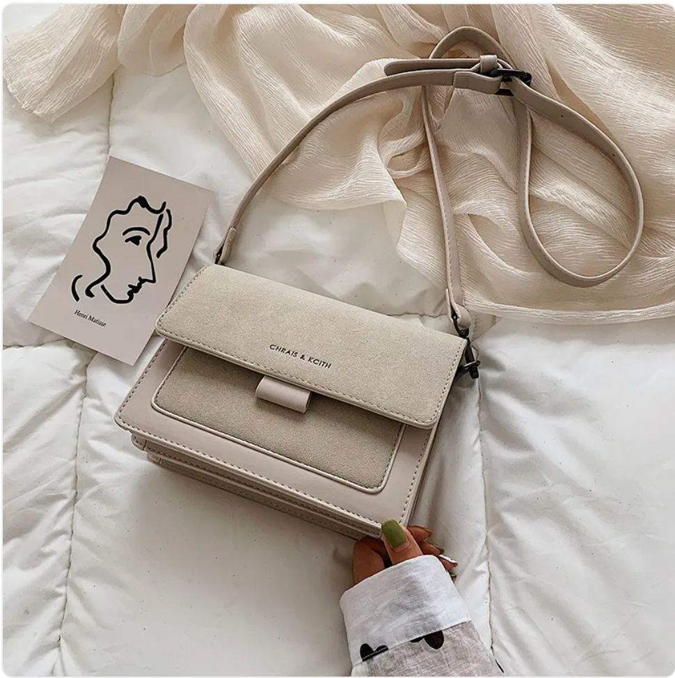 Broad Strap Square Crossbody