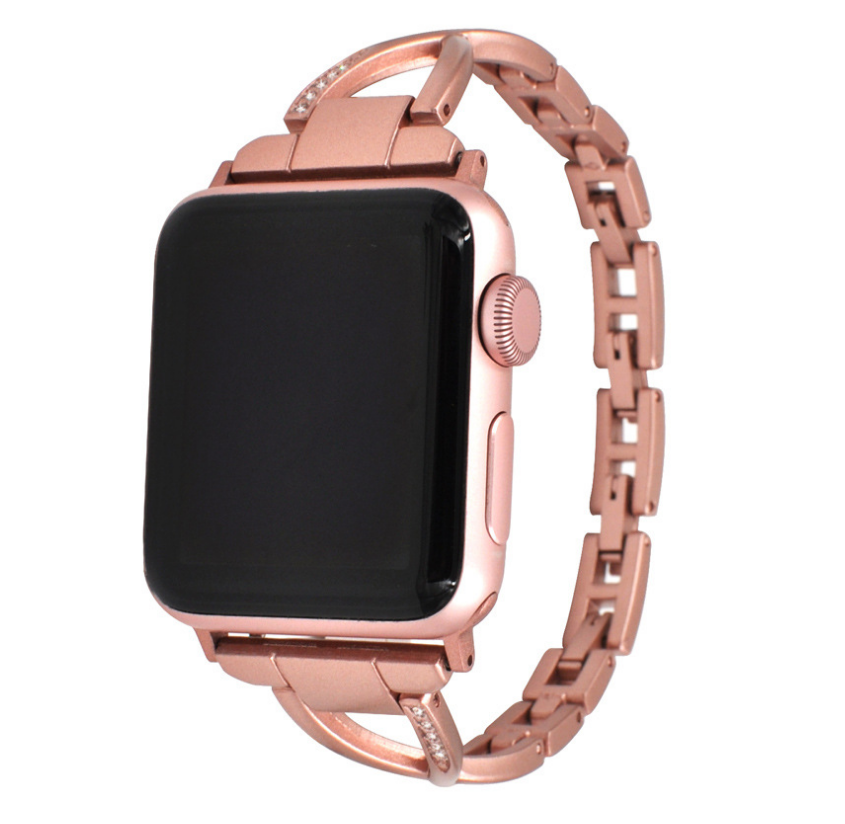 Diamond-Encrusted X-Steel Apple Watch Strap