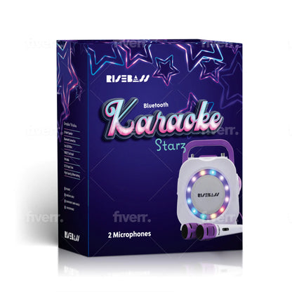 Kids’ Portable Karaoke Dual Mic Bluetooth Machine