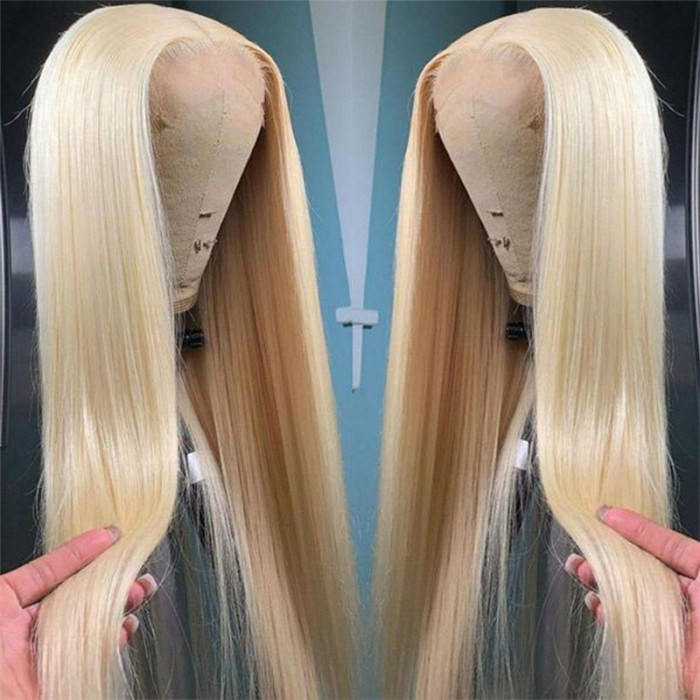 Chic Matte Gold Lace Front Wig