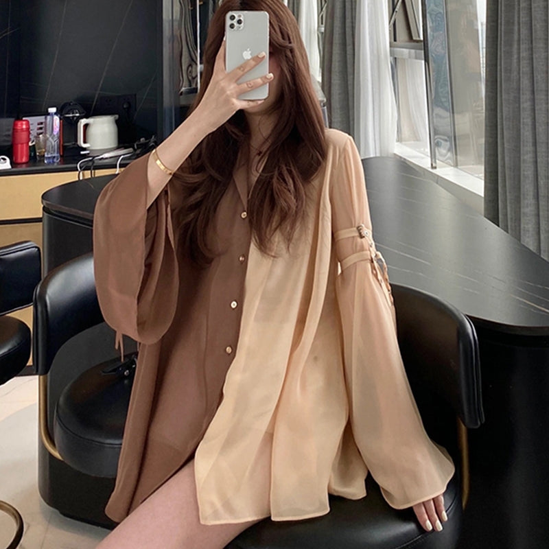 Chic Harajuku-Inspired Korean Shirt Dress