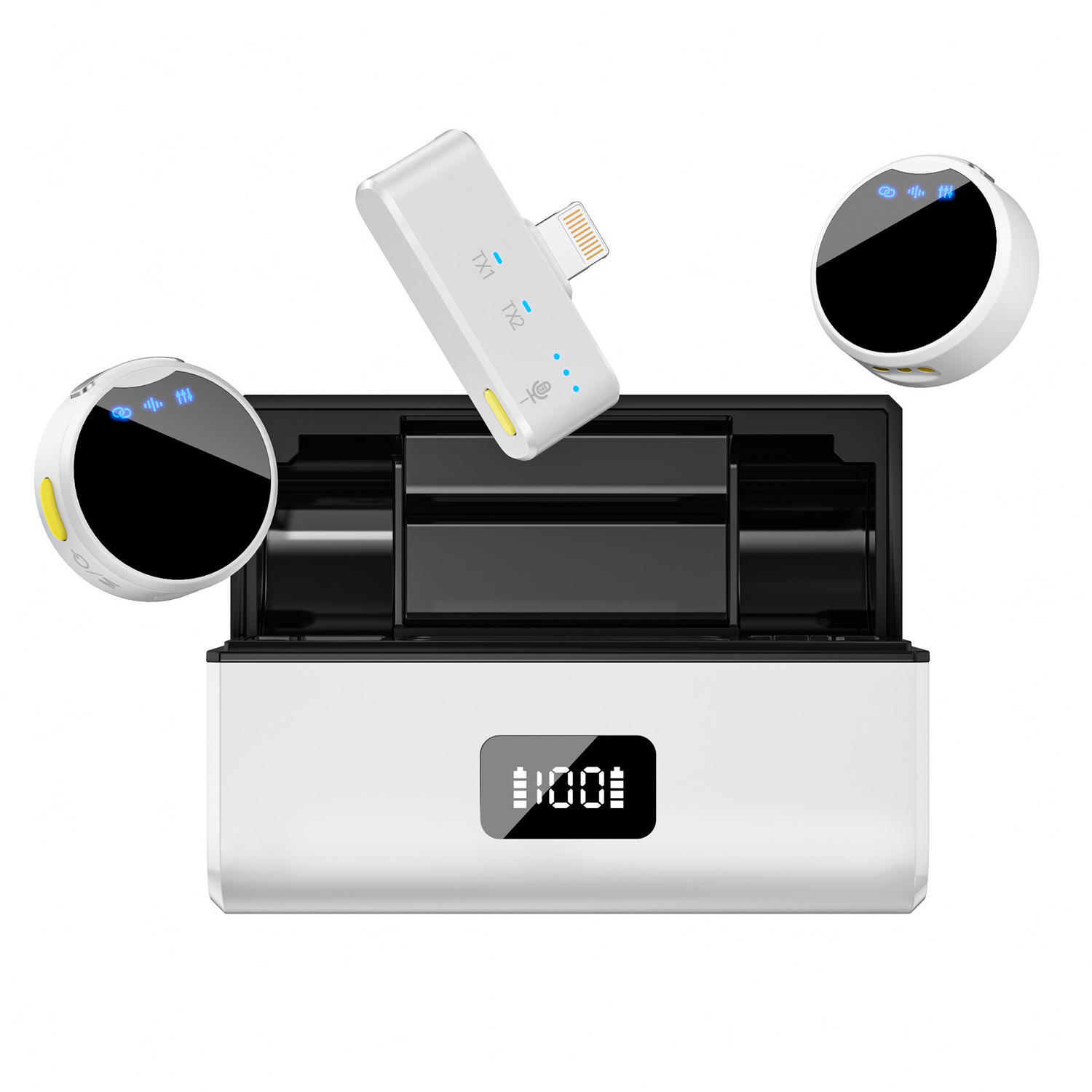 Clip-On Collar Mic with Charger Case