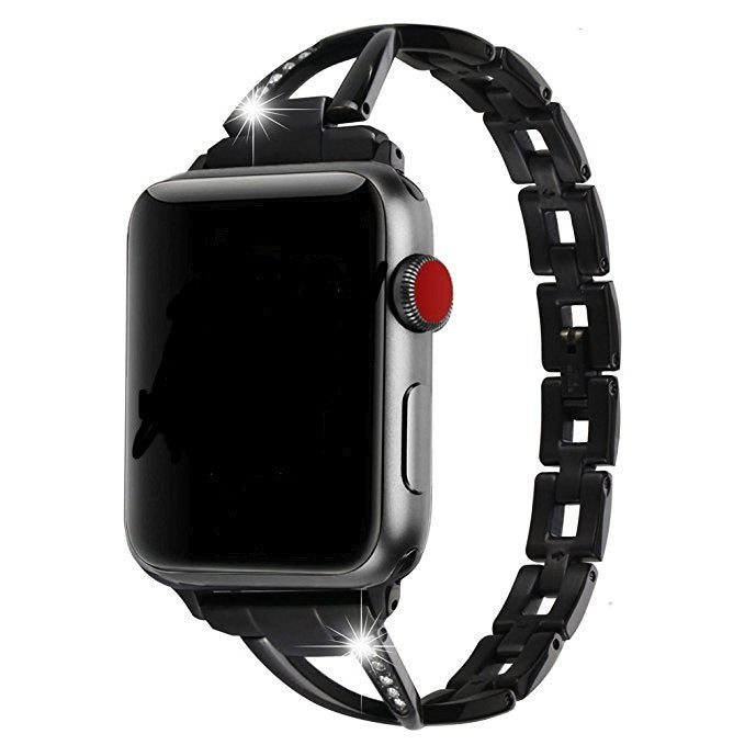 Diamond-Encrusted X-Steel Apple Watch Strap