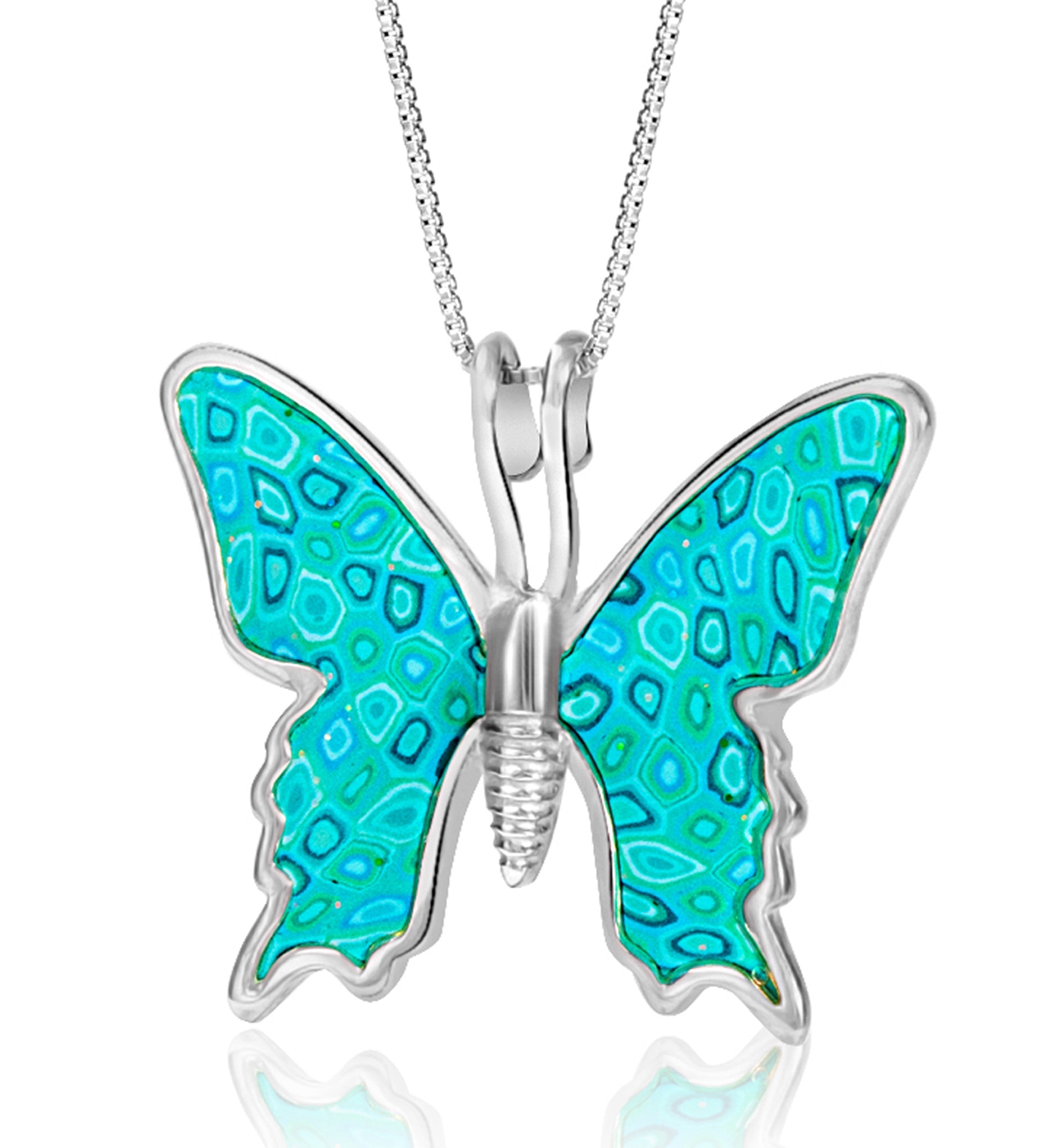 Elegant Butterfly Silver Charm