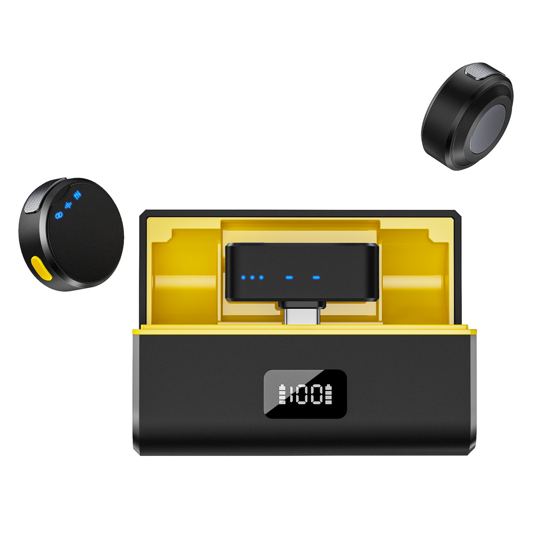 Clip-On Collar Mic with Charger Case