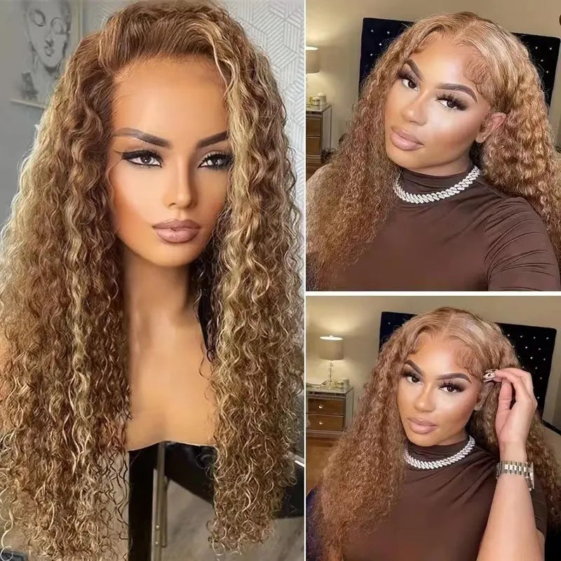 Long Curly Lace Front Wig - Natural Curl Pattern