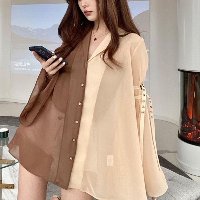 Chic Harajuku-Inspired Korean Shirt Dress