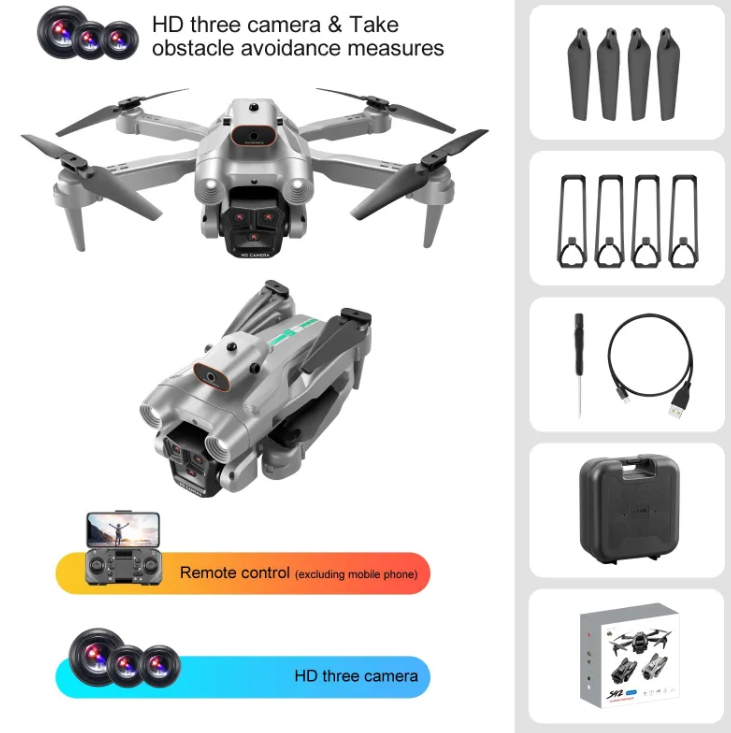 Tri-Cam Obstacle Avoidance Drone