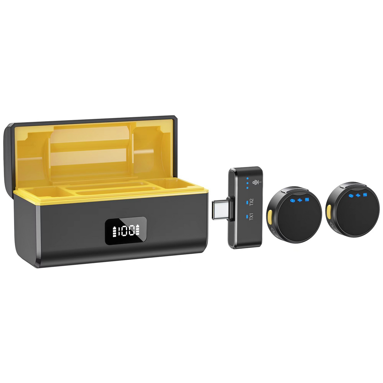 Clip-On Collar Mic with Charger Case
