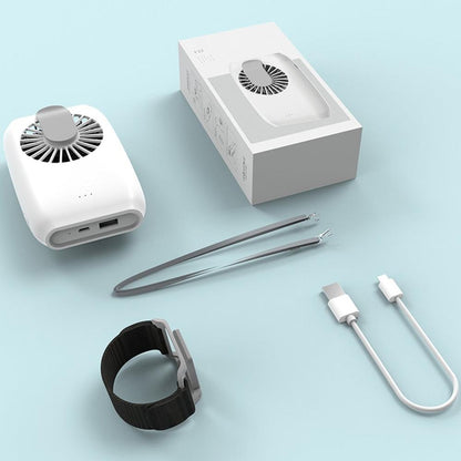Quiet USB Wearable Fan - Portable Hands-Free Cooling