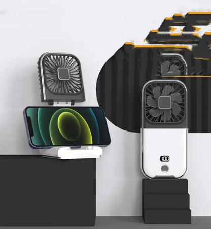 Compact Dual-Mode Cooling Fan, USB Charged