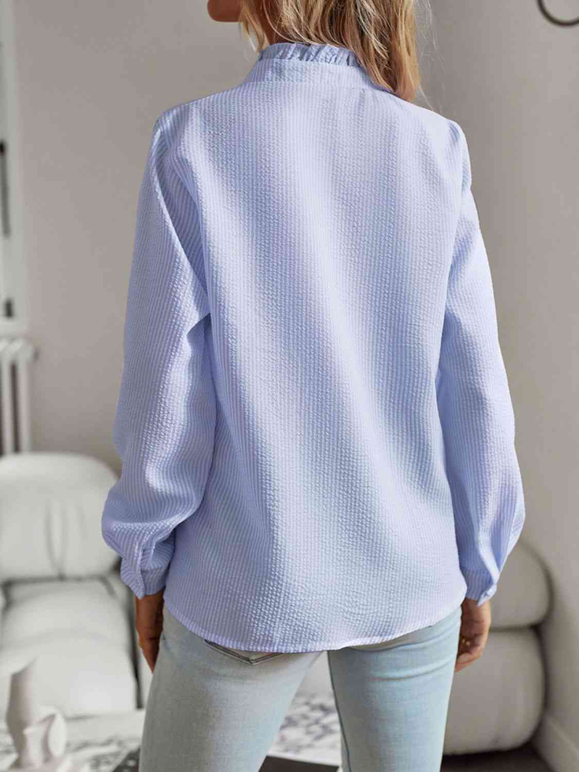 Chic Ruffle Elegance Shirt