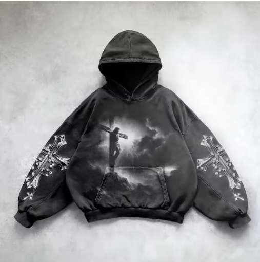 City Pulse Y2K Hooded Sweatshirt