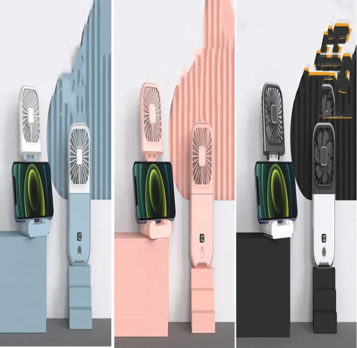 Compact Dual-Mode Cooling Fan, USB Charged