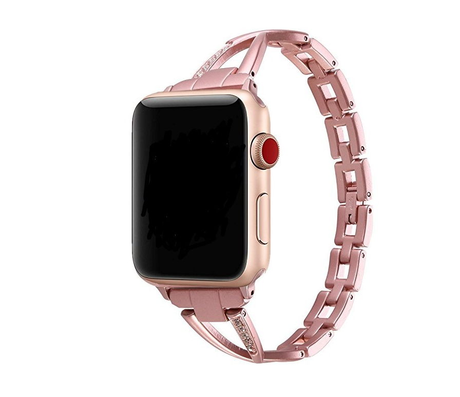 Diamond-Encrusted X-Steel Apple Watch Strap