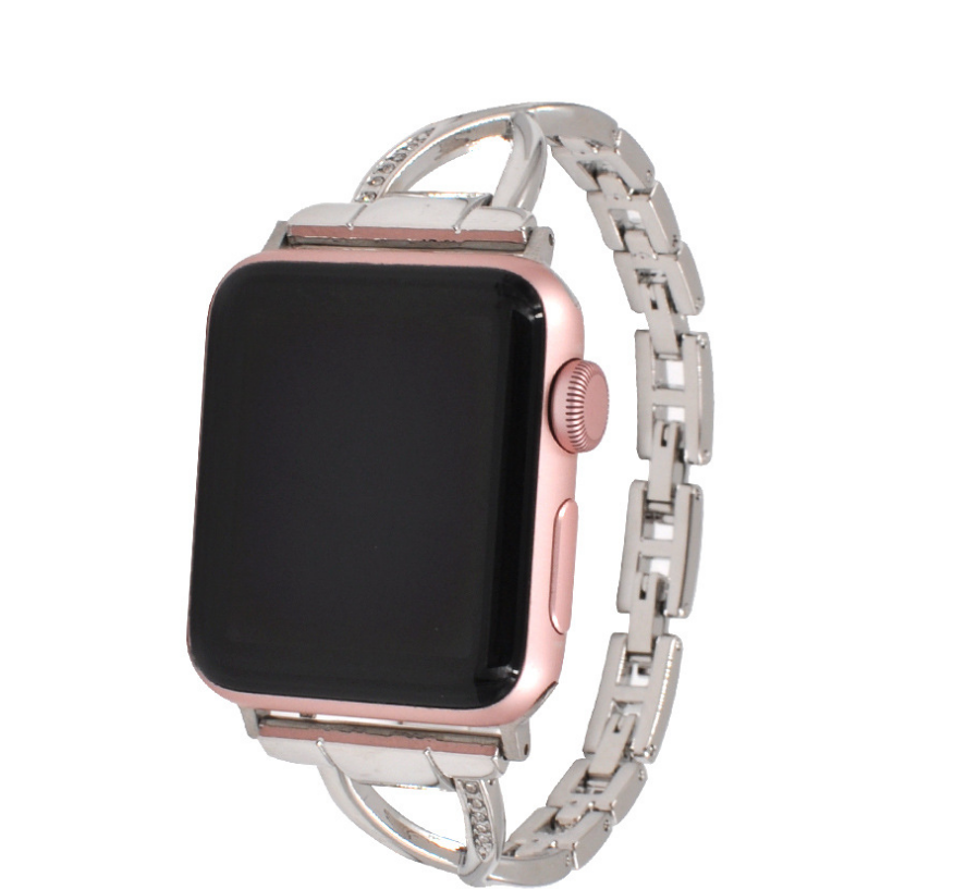 Diamond-Encrusted X-Steel Apple Watch Strap