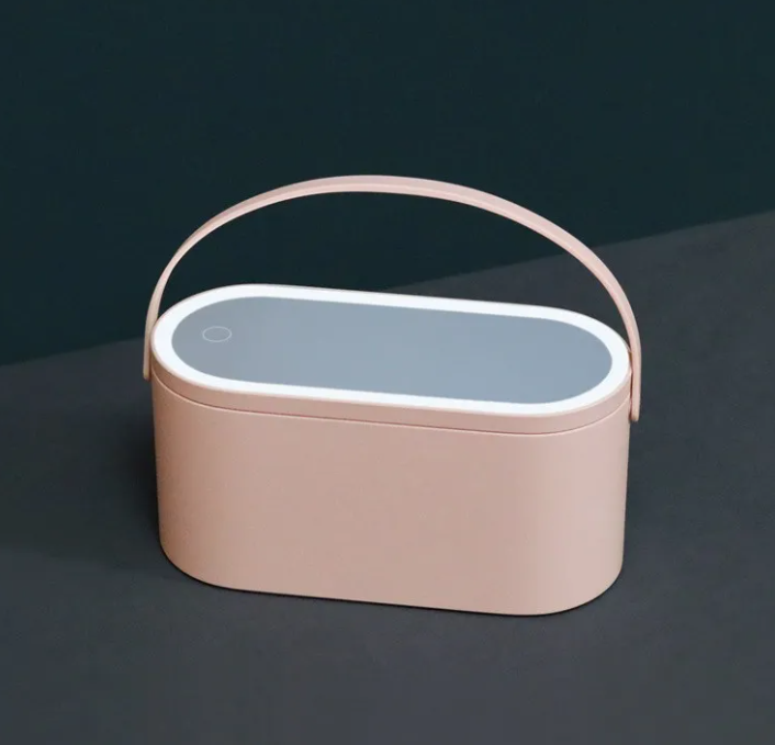 Illuminated Beauty Organizer Mirror