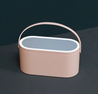Illuminated Beauty Organizer Mirror