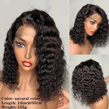 Double Drawn Water Wave Lace BOB Wig