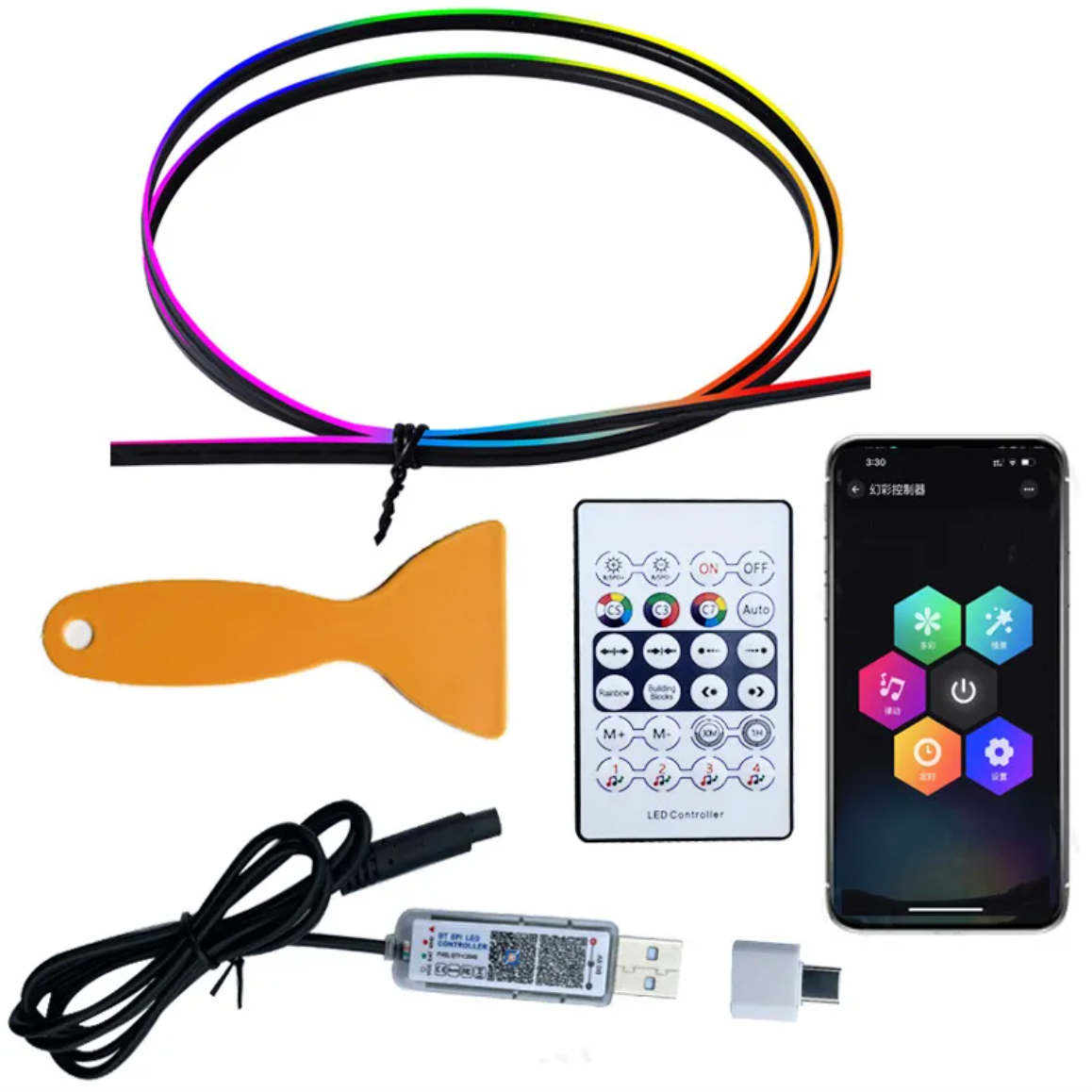 USB Car Synced Music Light