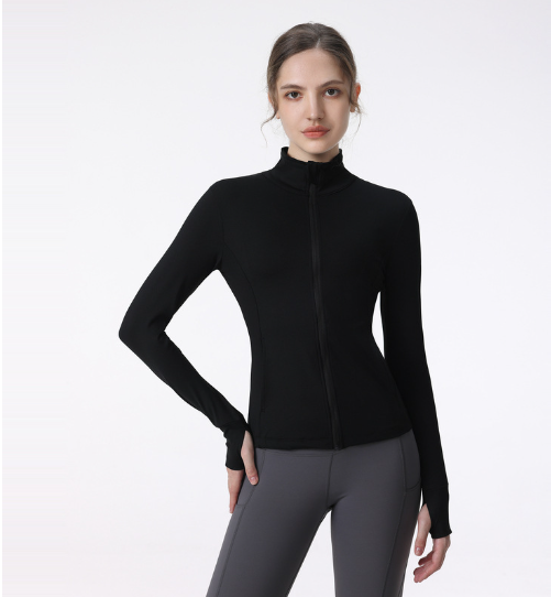 Athletic Zip-Up Yoga Jacket for Women
