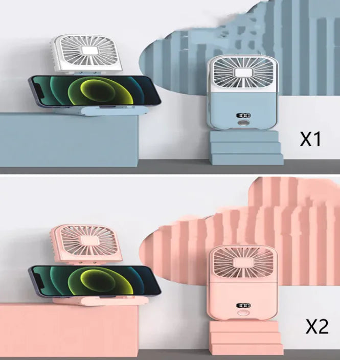 Compact Dual-Mode Cooling Fan, USB Charged