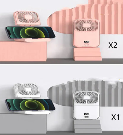 Compact Dual-Mode Cooling Fan, USB Charged