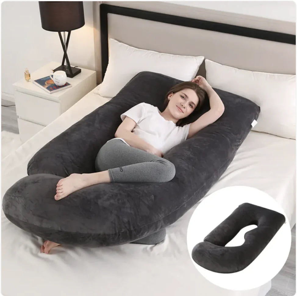 J-Shape Maternity Support Pillow