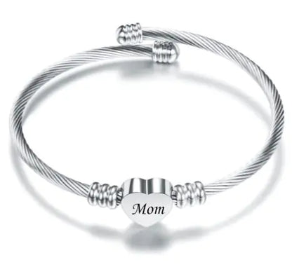 Elegant Stainless Steel Love Bracelet for Mom