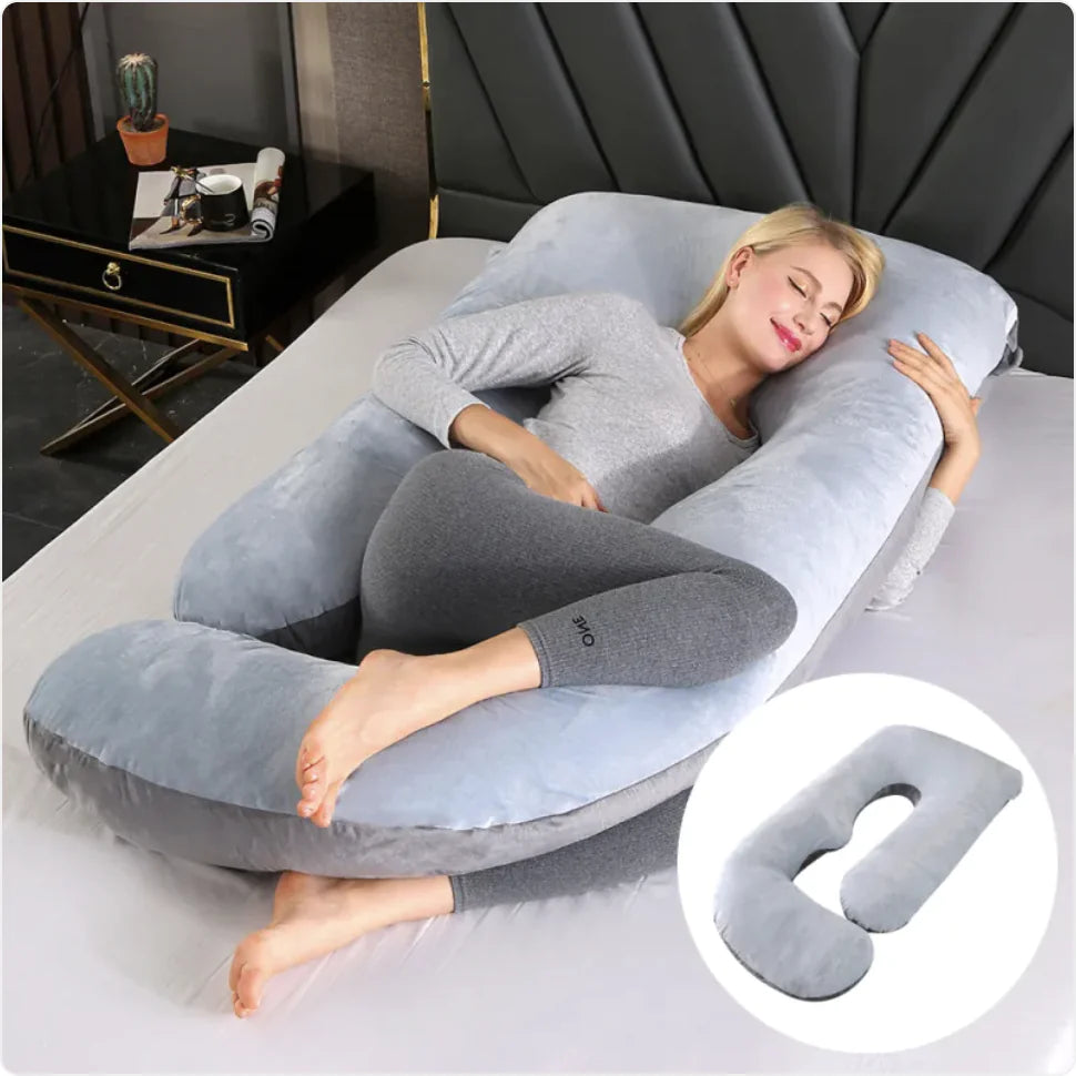 J-Shape Maternity Support Pillow
