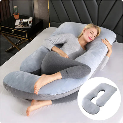 J-Shape Maternity Support Pillow