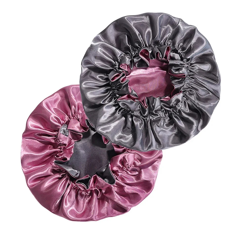 Comfy Satin Sleep Cap Set