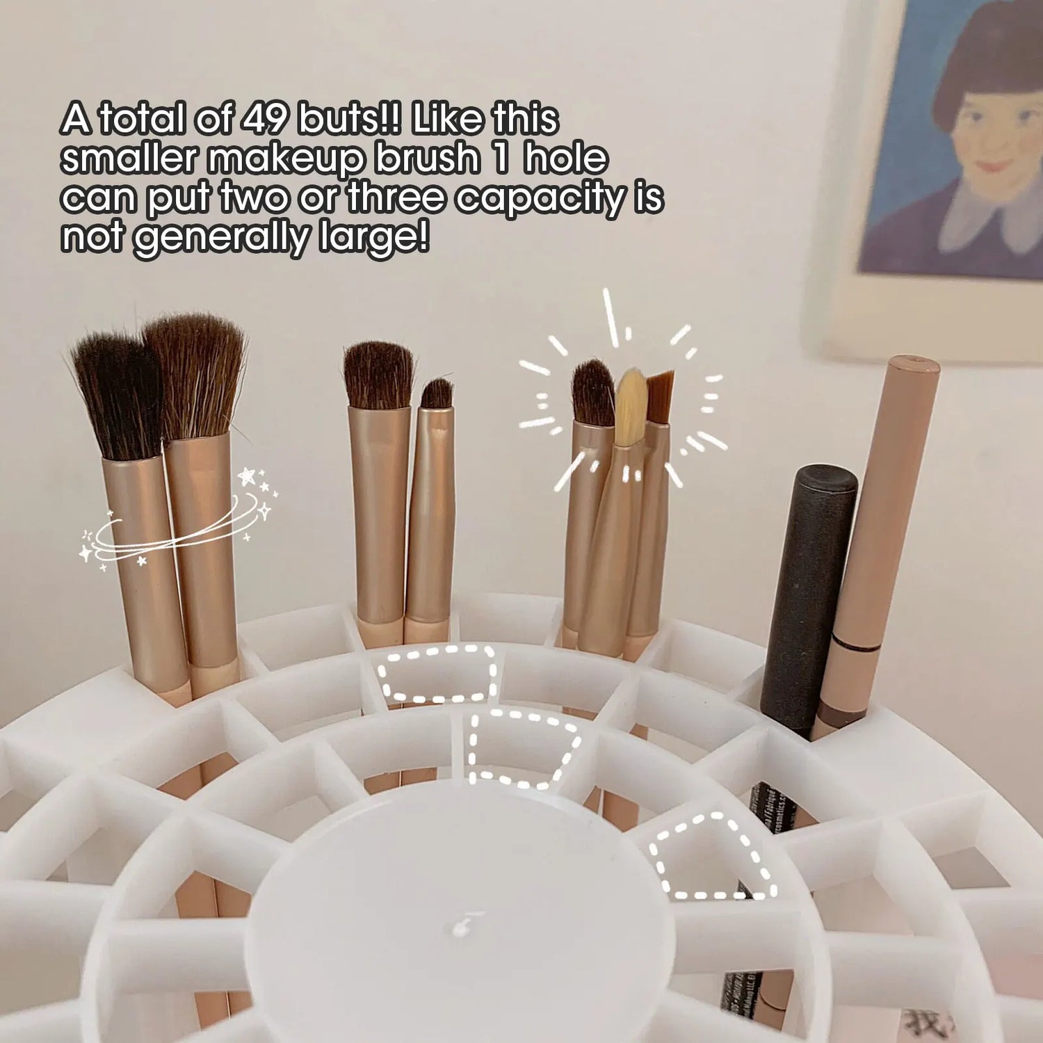 Chic Makeup Brush Organizer