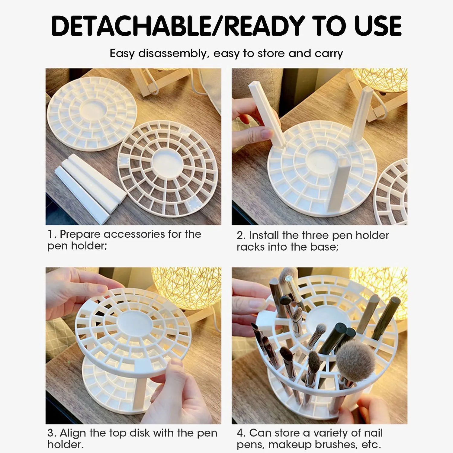 Chic Makeup Brush Organizer