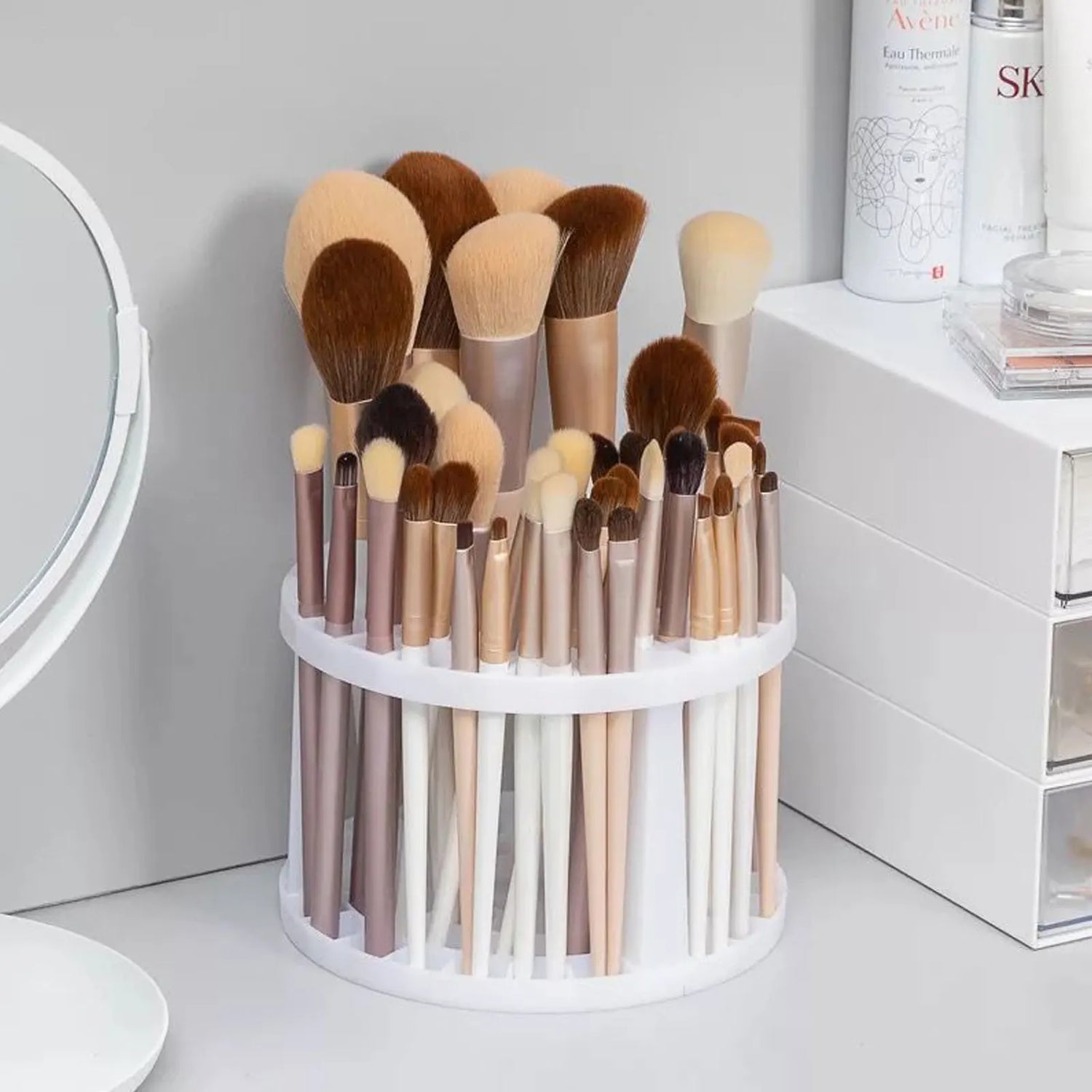 Chic Makeup Brush Organizer