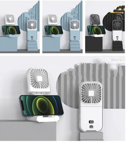 Compact Dual-Mode Cooling Fan, USB Charged