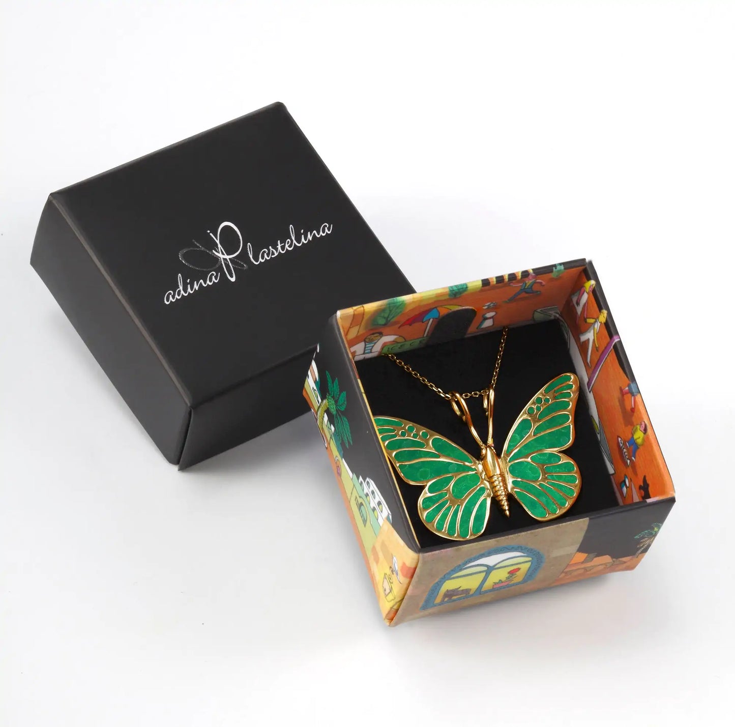 Artisan Gold-Plated Butterfly Charm